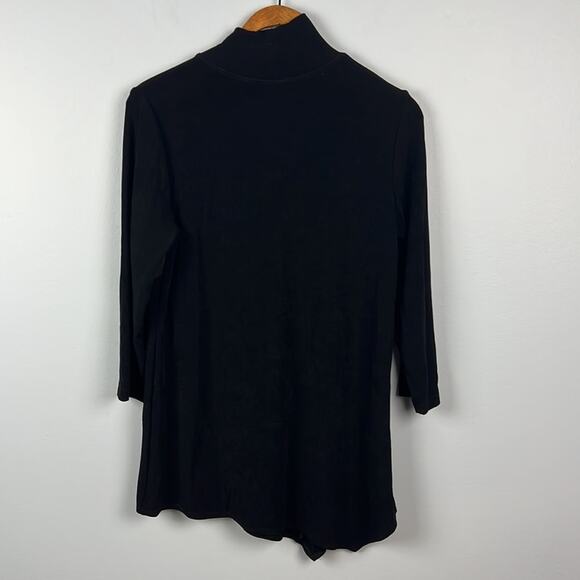 Chico’s Travelers size 0/ small color block mock neck top - Picture 6 of 8